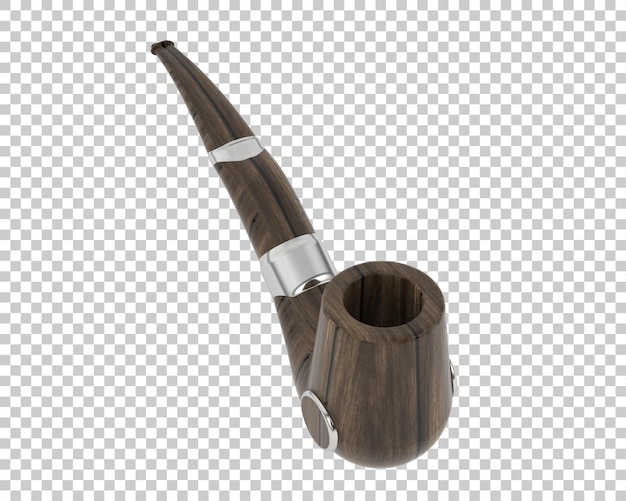 PSD tobacco pipe isolated on background 3d rendering illustration