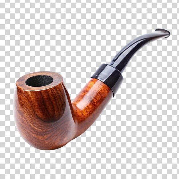 PSD tobacco pipe isolated on transparent background