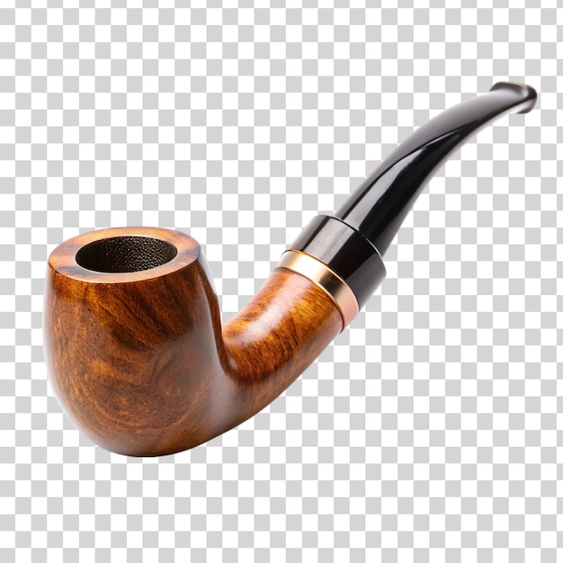 PSD tobacco pipe isolated on transparent background