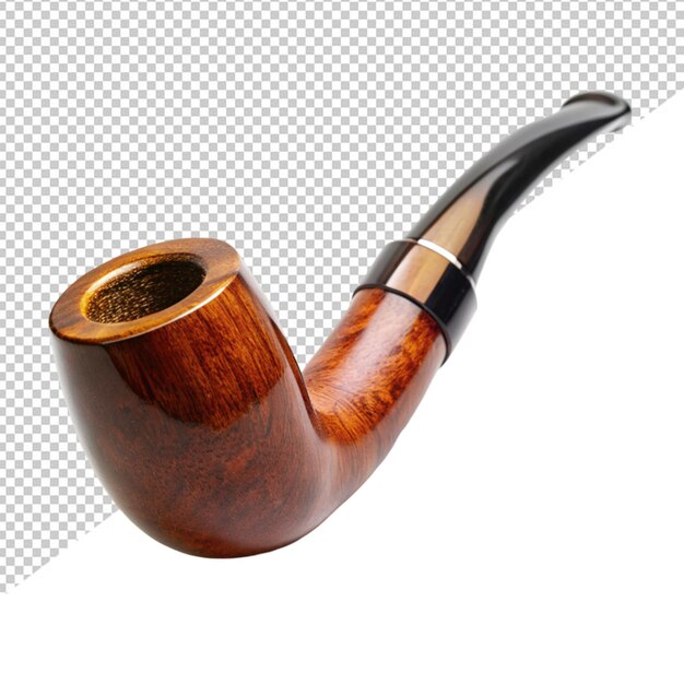 PSD tobacco pipe on transparent background