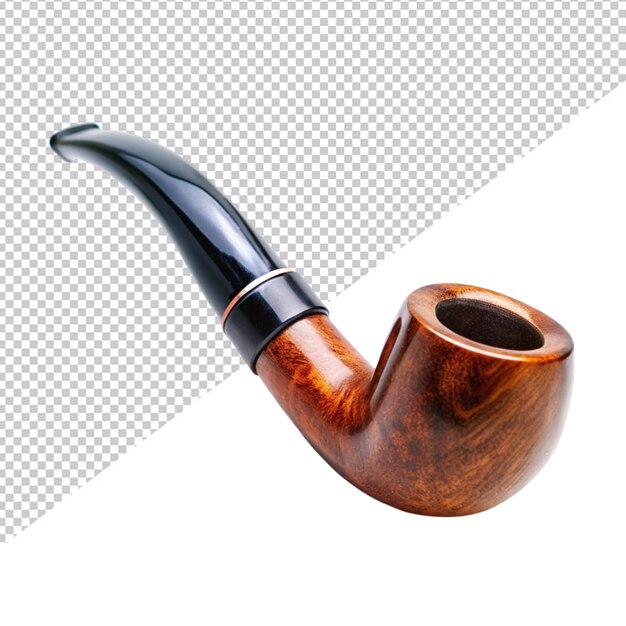 Tobacco pipe on transparent background