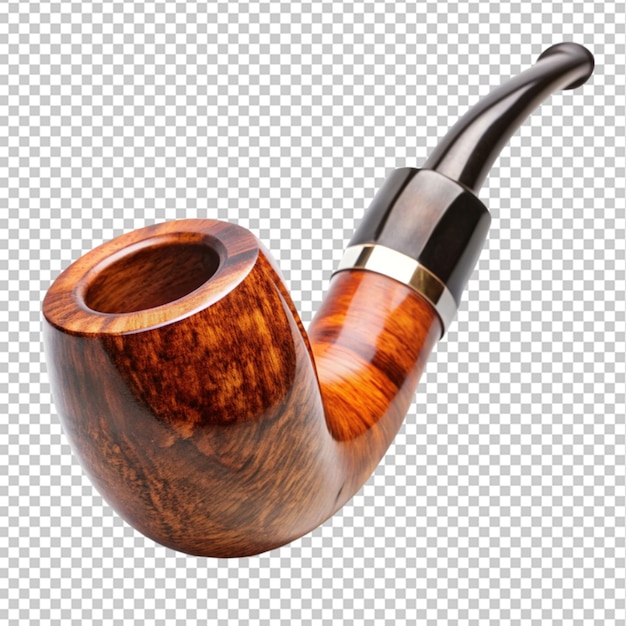 PSD tobacco pipe on transparent background