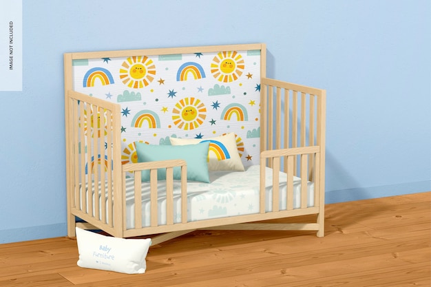 Toddler bed mockup