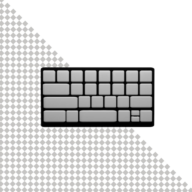 Toetsenbord 3D-pictogram