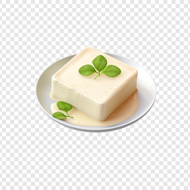 PSD tofu isolated on transparent background