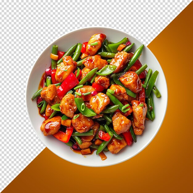 Tofu stir fry png изолированный на белом фоне