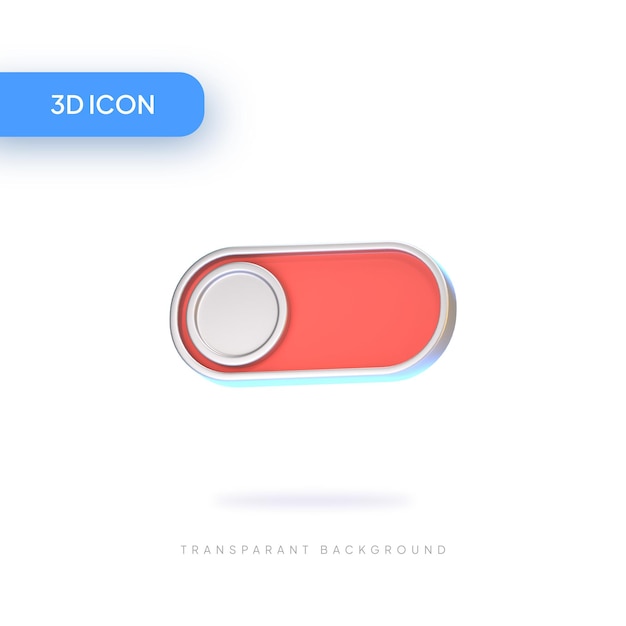 PSD toggle 3d illustration icon pack element