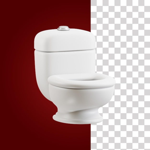 PSD toilet 3d pictogram