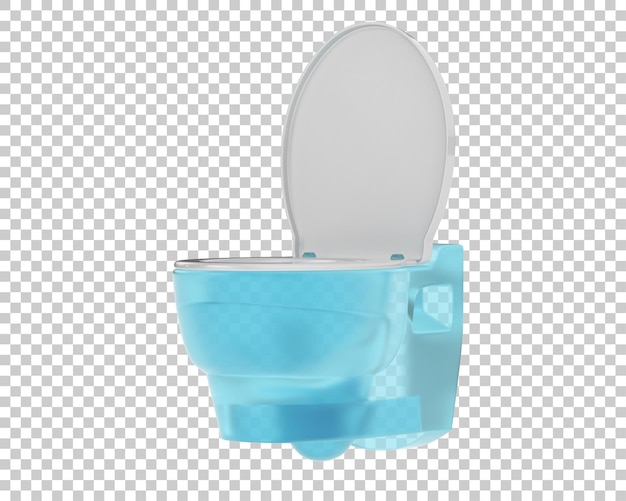 PSD Туалет изолирован на прозрачном фоне, 3d рендеринг иллюстрации