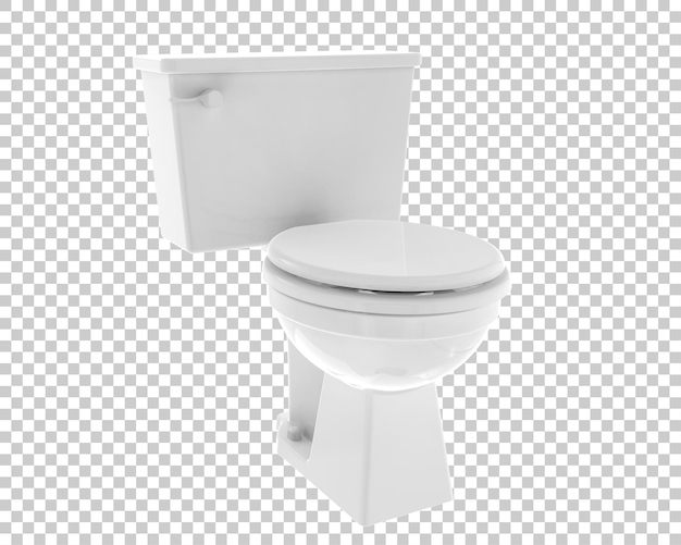 PSD toilet isolated on transparent background 3d rendering illustration