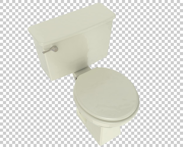 PSD toilet isolated on transparent background 3d rendering illustration