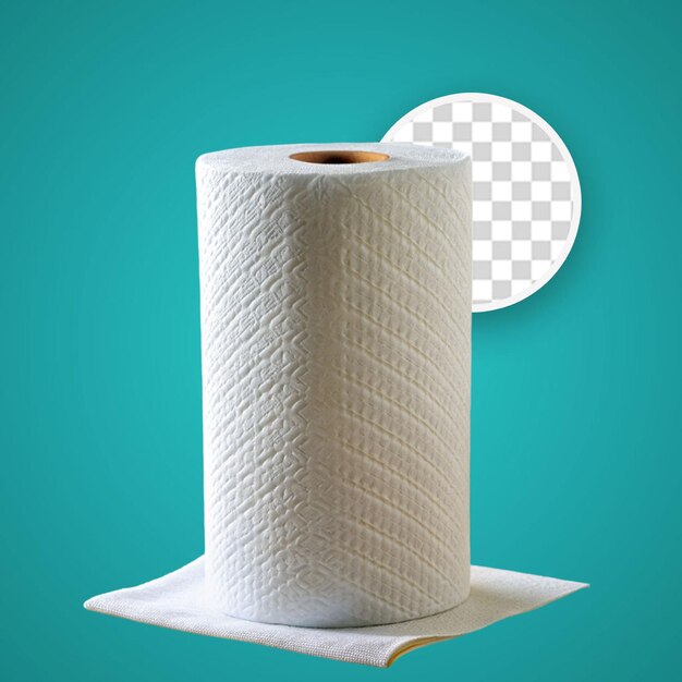 PSD toilet paper closeup isolated on white background