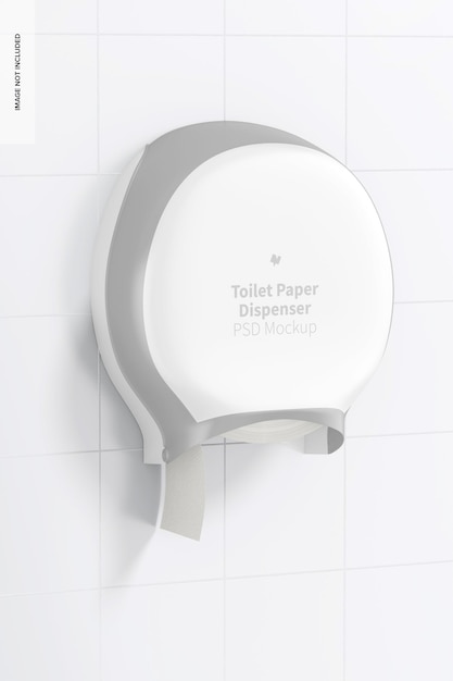 Toilet paper dispenser mockup