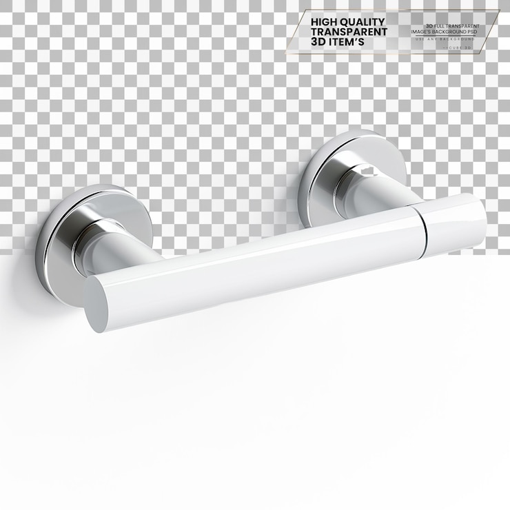 PSD toilet paper holder a holder used for dispensing toilet paper on transparent background