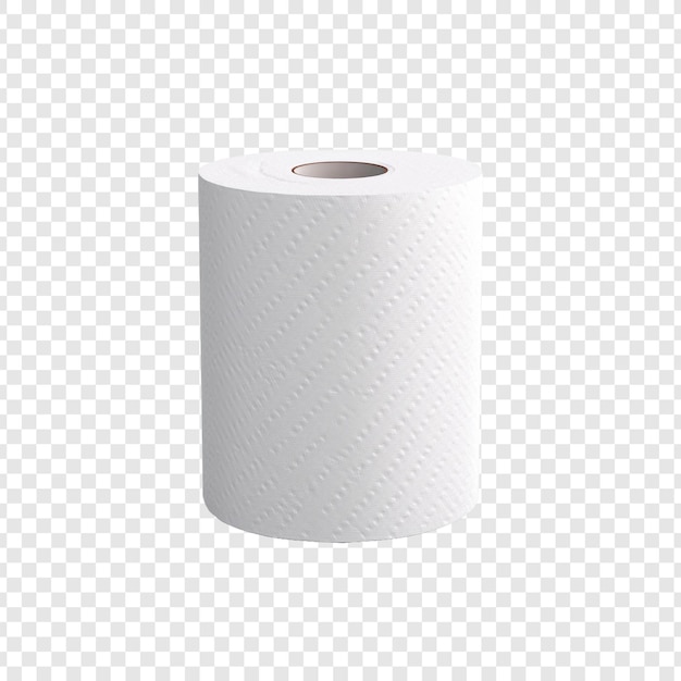 PSD toilet paper isolated on transparent background