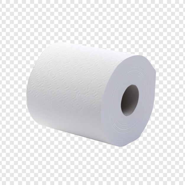 PSD toilet paper isolated on transparent background