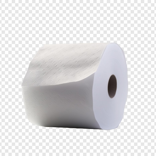 PSD toilet paper isolated on transparent background