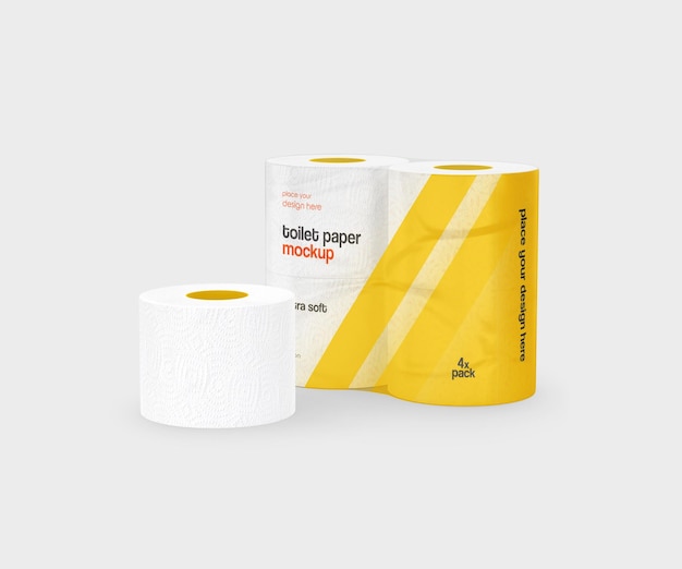 Toilet paper mockup