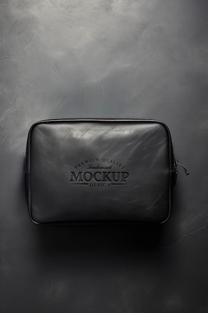 PSD toiletry bag mockup design