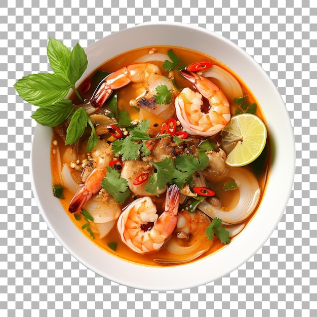 PSD tom yam on transparent background