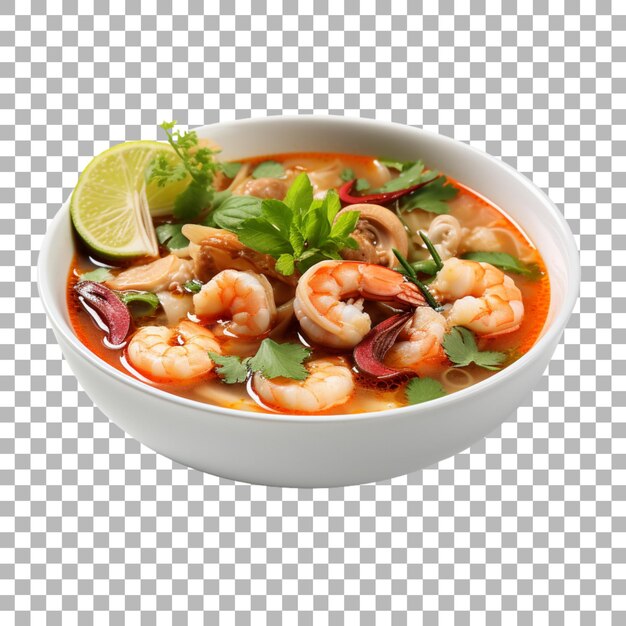 PSD tom yam on transparent background