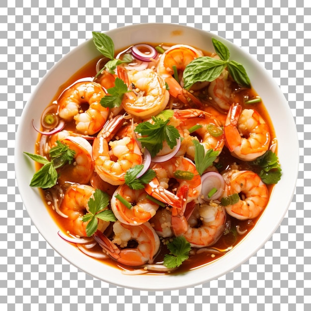 PSD tom yam on transparent background