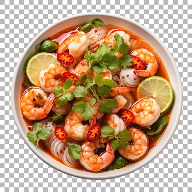 PSD tom yum on transparent background