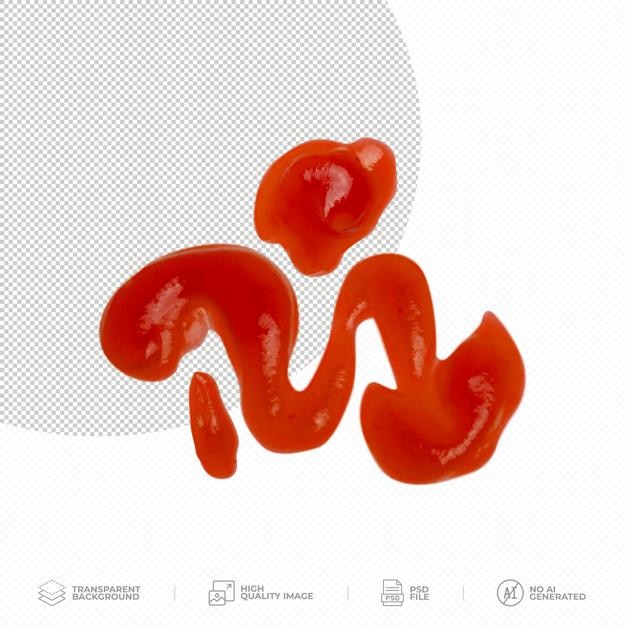 Tomatensaus op doorzichtige achtergrond PSD