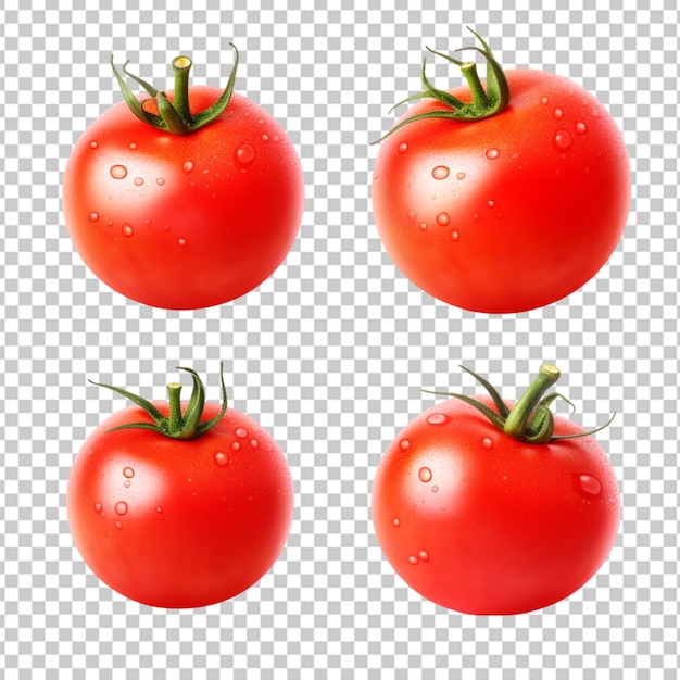 PSD tomato fruit isolated on transparent background