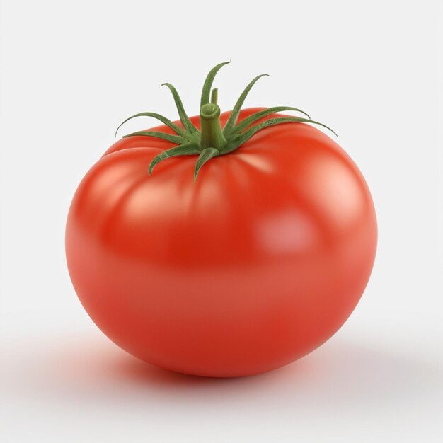 Tomato fruit PSD on a white background