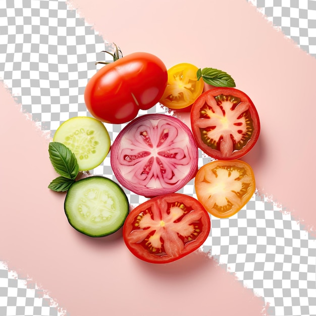 PSD tomato isolated on a blank background is a healthy vegetable transparent background