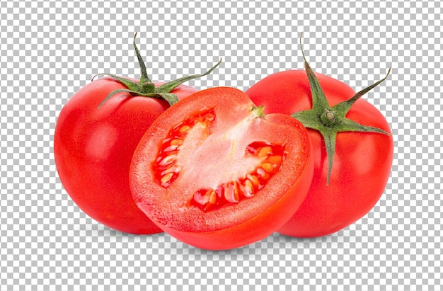 tomato isolated on alpha layer