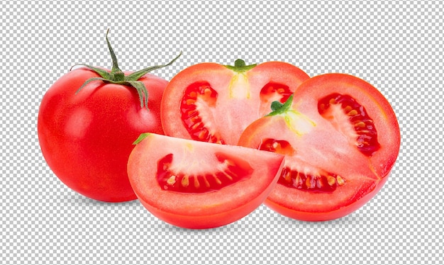 tomato isolated on alpha layer