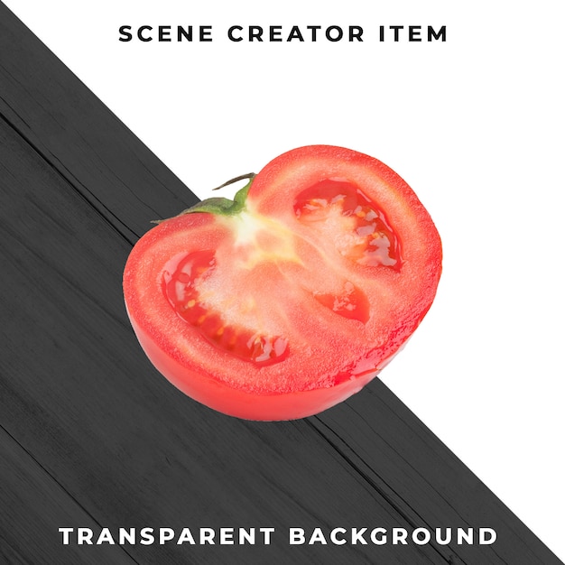Tomato isolated with clipping path.