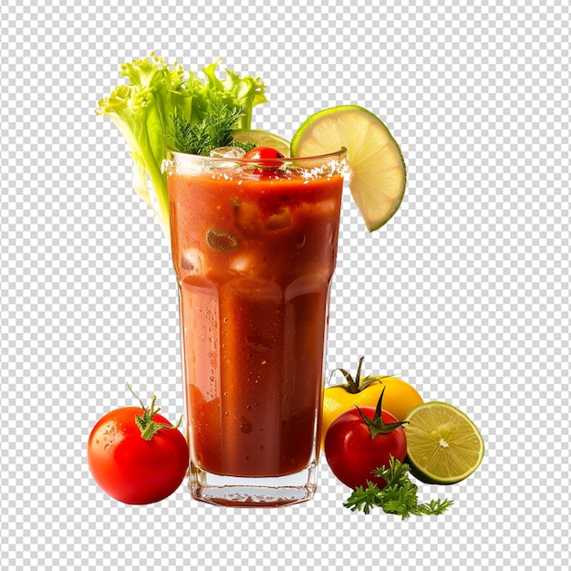 Tomato juice isolated on white background