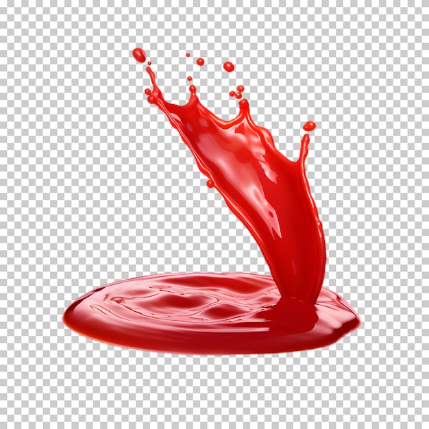 PSD tomato sauce isolated on transparent background