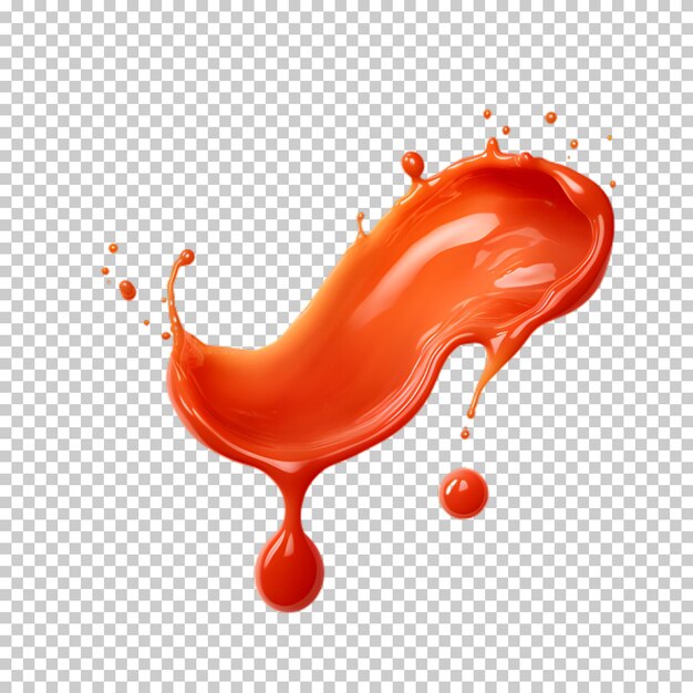 PSD tomato sauce isolated on transparent background