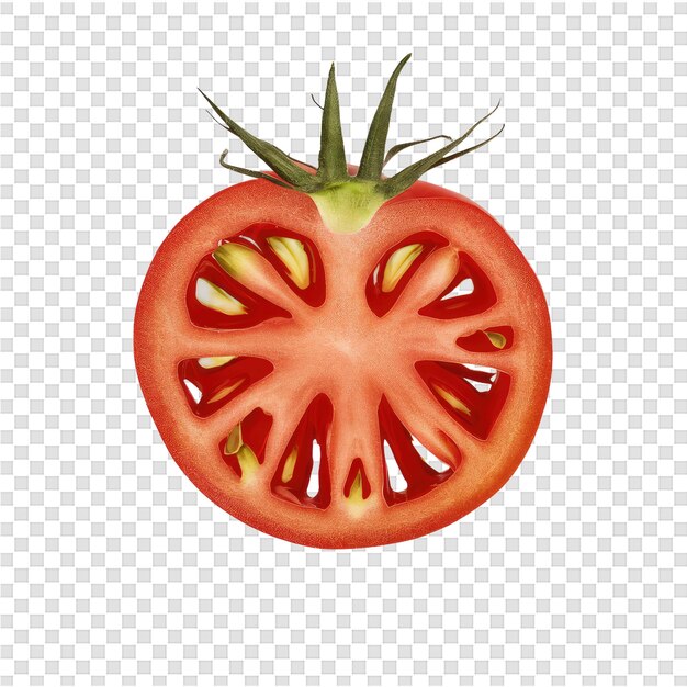 PSD a tomato with the word tomato on it