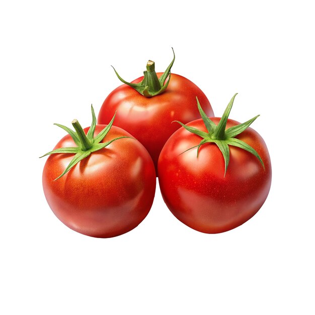 PSD tomati disegnati su uno sfondo bianco