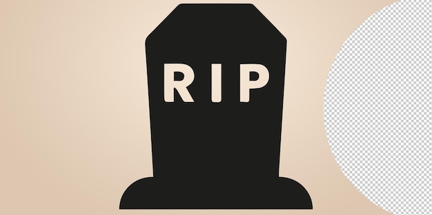 Tombstone icon png on transparent background