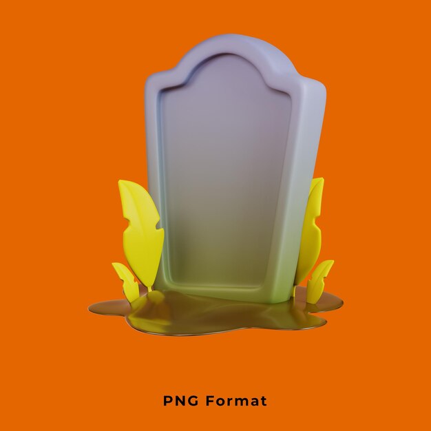 PSD tombstone halloween spettrale sullo sfondo png