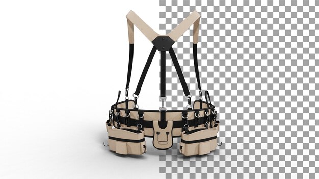 PSD tool belt with shadow 3d render