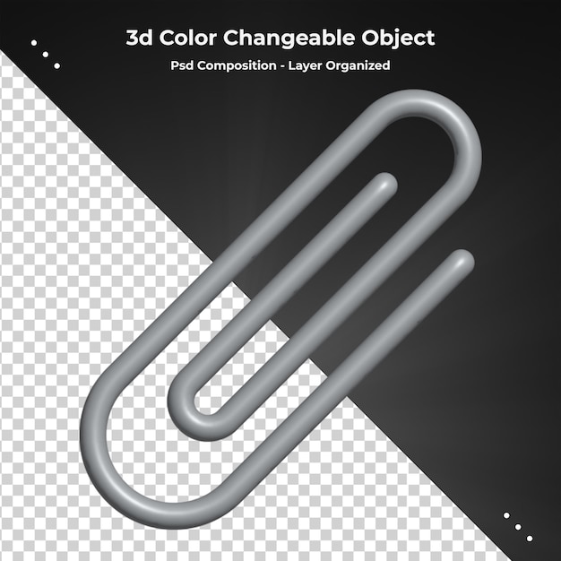 PSD tool voor papier en documenten 3d-rendering tekeningen en schetsen bijvoegen nietje voor stationair
