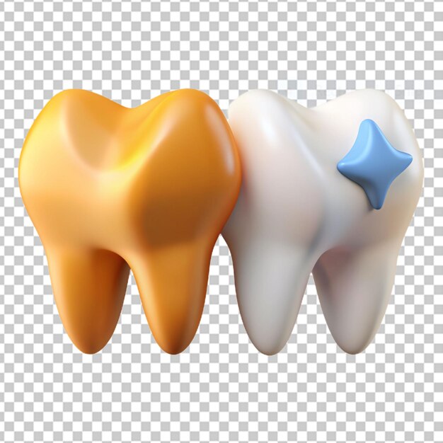 PSD 이빨은 더러운 회색과 깨한 색입니다.
