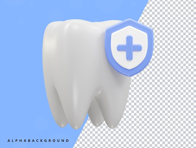 PSD a tooth with a plus sign on it