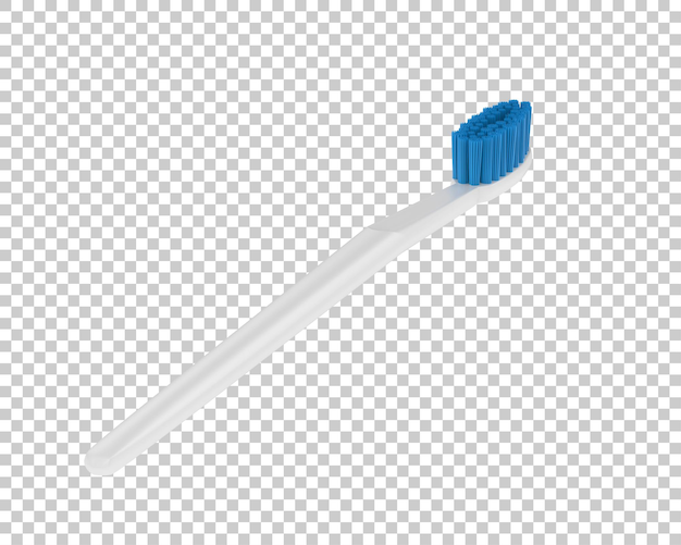 Зубная щетка на прозрачном фоне 3d рендеринг иллюстрации