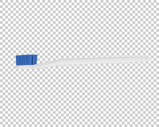 Toothbrush on transparent background 3d rendering illustration