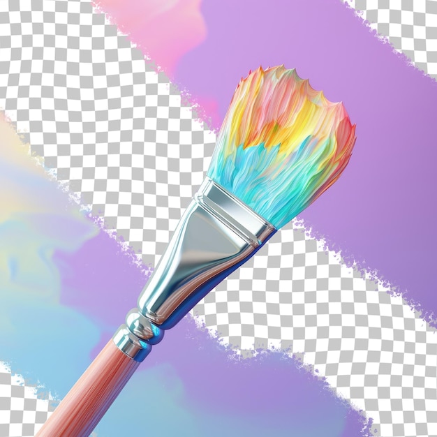 PSD a toothbrush with a paint brush on it