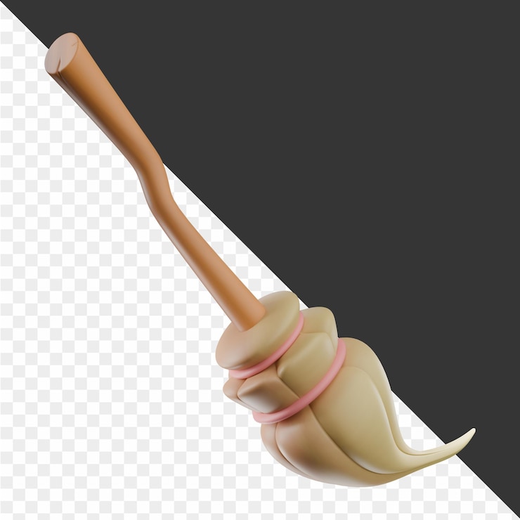 PSD a toothbrush with a pink handle is shown with a black background