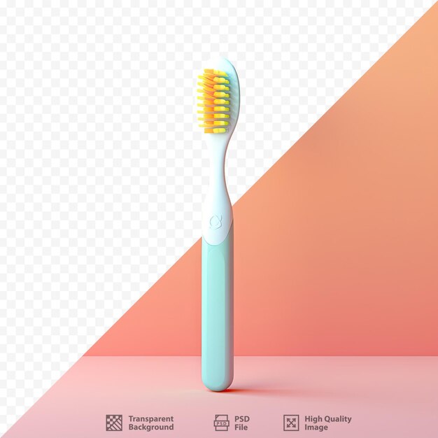 PSD a toothbrush with the words 